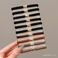 Simple High Elastic Ponytail Head Rope Hair Ring Braided Rubber Band Thick Hair Rope All-Match Ball 
