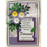 Closest to A5 Size Handmade Card Greeting Card Wishes Card Farewell Card
