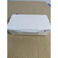 TAPAU - AP600 Disposable White & Brown Paper Lunch Box 50pcs (Ready Stock)