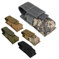 Outdoor Military Fan Flashlight Bag Small Size Single Tool Bag M5 Tactical Flashlight Bag Molle Acce