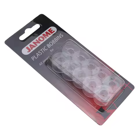 JANOME Plastic Bobbins x10 in Packet for All Janome Home Use Model 200122005