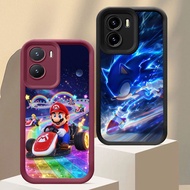 BR-12 Super Mario vs Sonic Phone case for VIVO Y15S Y91C Y01a Y28 Y15a Y02 Y02a Y01 Y02t IQOO U5X