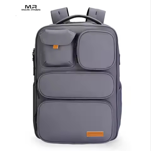 Mark Ryden's new multifunctional backpack for men and women, urban simple fashion school bag, water-