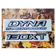 stiker dyna 130xt stiker mobil dyna turbo intercooler 130xt sticker mobil dyna