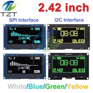 2.4" DIYTZT 2.42 inch 128x64 OLED LCD Display Module SSD1309 12864 7 Pin SPI/IIC I2C Serial