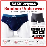 Seluar Dalam Lelaki Xsen Bamboo Fiber Men Brief Underware Men M-3XL Boxer Lelaki Spender Dewasa Lela