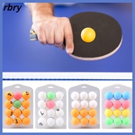 RBRY 12PCS Multicolor Daily Training Lottery Draw Parent-child Interaction Table Tennis Balls Ping Pong Ball High Elasticity