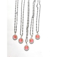 Birthstone Necklace 12 Months Birthstone Charm Pendant October Necklace