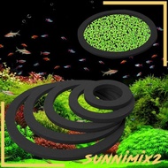 [Sunnimix2] Tank Grass Blocking Rings Set Feeding Rings for Aquarium Tank