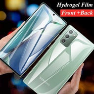 Hydrogel Film Samsung S23 Ultra S22 S21 S20 Ultra Note 20 Ultra 10 Plus Front Back Film Screen Protector Not Glass
