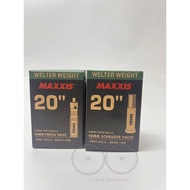 [Ready Stock] Maxxis Welter Weight Inner Tube 20x1.50/2.50 SV FV / Basikal Tiub 20"