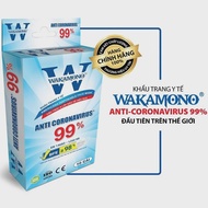 Khẩu Trang Y Tế 4 Lớp WAKAMONO Diệt Virus Corona 99% (10 Cái/Hộp)