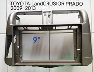 กรอบจอแอนดรอยด์ หน้ากากวิทยุ หน้ากากวิทยุรถยนต์ TOYOTA LandCRUSIOR PRADO (LHD,)ปี2009-2013 สำหรับเปลี่ยนจอ android9"