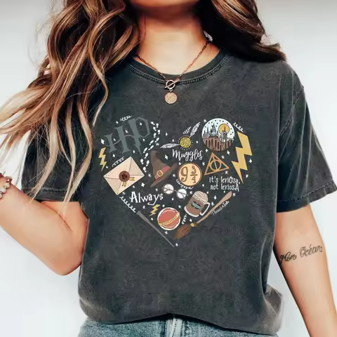 HP Magic Movie Inspired Shirt Wizard School Home Castle T-Shirt 9 3/4 Always Wizarding World Tees Ma