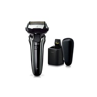 [Direct From Japan]Panasonic Ramdash PRO Men's Shaver 5 Blades with Fully Automatic Cleaning Charger and Semi-Hard Case, Bathroom Shaving Silver ES-LV9W-S