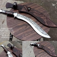 GOLOK PEMBURU HUNTING KUKRI COUSTOUM TEBAS PAKU MURAH SUP9 30 CM