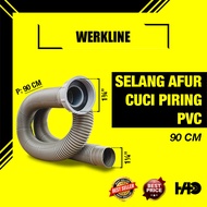 WERKLINE 90 cm Kitchen Sink Drain Hose | Strong Flexible PVC Sink Drain Hose