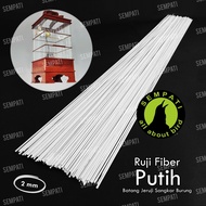 SEMPATI Ruji Fiber Jeruji Fiber Hitam 2 Mm 2mm Mili Batang Stik Jeruji Sangkar Kandang Burung Lovebi