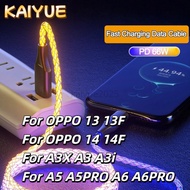 PD 66W 6A RGB Light Type C to Type C Fast Charging Data Cable For Xiaomi K50 15T PRO  15TOPPO 13 13F