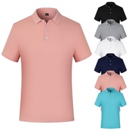 S-5XL 2023 New Men's Solid Color Short Sleeve Unisex Quality Korea Fashion Pullover Polo Shirt Lapel Formal Unisex Quality Korea Fashion Basic Polo Black White Grey Pink Navy Cyan