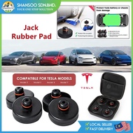 4 Pcs Car Jack Rubber Pad TESLA Model 3/S/X/Y Chassis Protect Lifting Jack Rubber Mat Hydraulic Jack