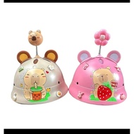 [ CaPy Bara ] Capy Bara printed helmet (size 5 _ 12 years old) with free accessories