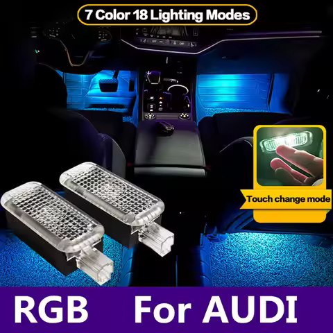 LED Car Footwell Atmosphere Light Interior Lamp Accessory For Audi A3 8P A1 8X A4 B7 B8 B9 A5 A6 C6 