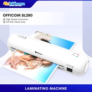 Officom SL280 A4 Laminating Machine Hot & Cold with GIFT 10pcs Laminating Film for Laminator Machine