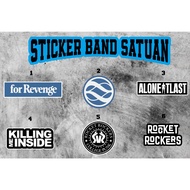 INDIE 5 BAND STICKER INDIE AESTHETIC BAND STICKER / HELMET STICKER MOTORCYCLE STICKER LAPTOP STICKER
