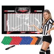 XL Fantasy Football Draft Board for The 2024-2025 Season Kit, 120 LB Material - 6 Feet x 4 Feet Boar