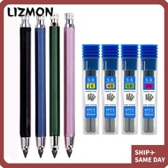 LIZMON Mechanical Pencil 2B/4B/6B/8B Pencil Refill Stationery 5.6mm Comics Design Sketch Drawing Too