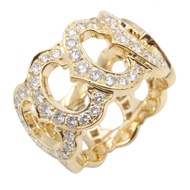 [Pre-owned] Cartier C de Cartier Full Diamond Ring, 18K Yellow Gold.