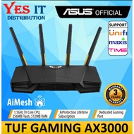 ASUS TUF-AX3000 TUF Gaming Router AX3000 WiFi 6 with Mobile Gaming Boost and Gaming Port AiProtectio