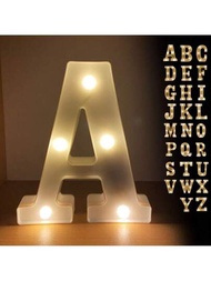 1入組led Marquee字母燈,發光字母燈可用於家庭派對婚禮裝飾