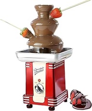 80W Electric Chocolate Fountain, 3 Tier Cascading Fondue Set with Hot Melting Pot Base, Stainless Steel Dip &amp; Share Machine for Parties Weddings Family Gathering