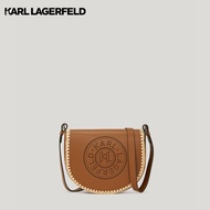 KARL LAGERFELD - K/CIRCLE PERFORATED SADDLE BAG A2W30016