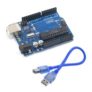 ATMEGA16U2 R3 UNO + ชิป MEGA328P สำหรับบอร์ดพัฒนา R3 Arduino UNO + สาย USB