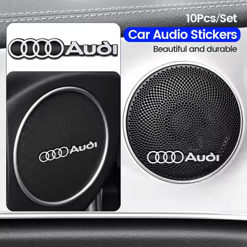 3D Metal Car Audio Stickers Auto Badge Emblem Decoraiton Accessories for Audi A4 B5 B6 B7 B8 B9 A3 8