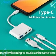 PANSIE Type-C to 3.5m Professional Headphone 3 in 1 Data Transmission