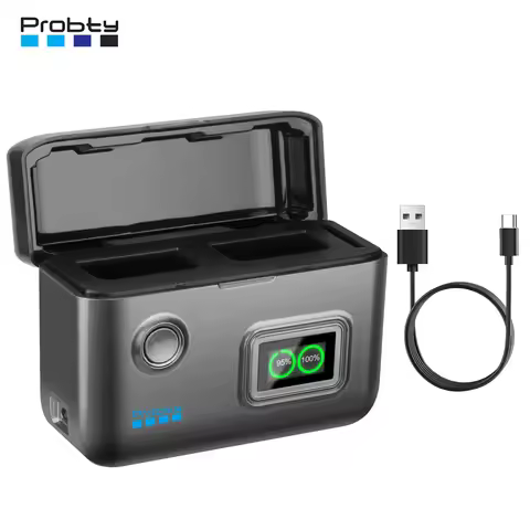 Probty EN-EL25 Portable Fast Charger With Smart Digital Display for Nikon Z50 II, Z50, Z30, Z fc,Cam