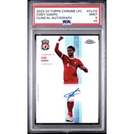 PSA 9 2023-24 Topps Chrome LFC Cody Gakpo Clinical Auto