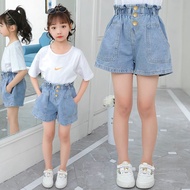 Kids Shorts Jeans Kids Girl Short High Waist Shorts Pant Loose Jeans