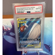 Graded PSA Card 10 GEM MT Magikarp & Wailord GX SM166 Sm Promos Holo EN d65 56