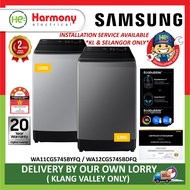 (FREE DELIVERY + INSTALL KL) SAMSUNG 11kg /12kg Washing Machine WA11CG5745BYFQ / WA12CG5745BDFQ Mesi