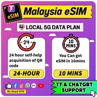 J TRAVEL Malaysia Local eSIM 3-30GB 4G/5G eSIM Malaysia SIM Card Celcom Digi Umobile TT High Speed