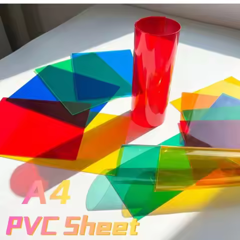 DIY Film Transparent Plastic Sheet Colorful Acetate PVC Light Filter PVC Sheet For Photography Flash