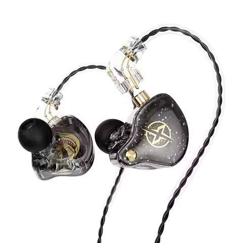 X2 Pro 3.5mm Detachable Wired Headphones Double Dynamic HiFi Earphone Bass Headset Stereo Musician M