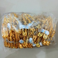 Sun Jumbo Gold Safety Pins, 12 Pcs (1 Set) [ AJ ]