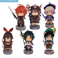Genshin impact figures papercraft paper figure genshin impact Hutao Xiao Diluc Venti DIY Papercraft 