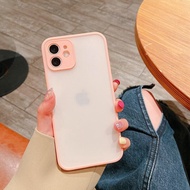 🔥ใช้สำหรับ🔥เคสขอบสีหลังขุ่นสำหรับไอโฟน iPhone 13 13 Pro Max 13Mini TPU Caseขอบสีสวยๆ เคสซิลิโคน เคสใช้สำหรับไอโฟน เคสหลังด้านขอบสี 9สี แบบเคสกันกระแทก ปุ่ม